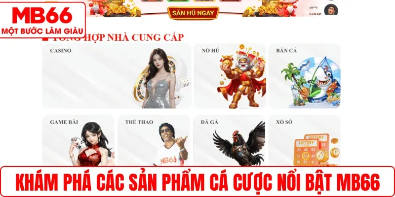 Khám phá các sản phẩm cá cược nổi bật MB66