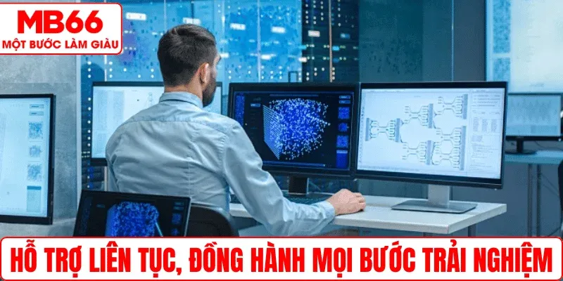 Hỗ trợ liên tục, đồng hành mọi bước trải nghiệm