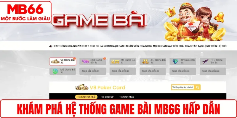 Khám phá hệ thống Game Bài MB66 hấp dẫn