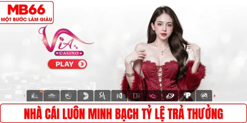 Nhà cái luôn minh bạch tỷ lệ trả thưởng