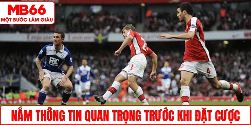Nắm thông tin quan trọng trước khi đặt cược